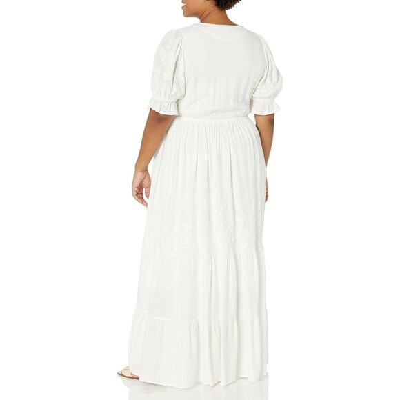 ARNA YORK Emelia Boho Peasant White Maxi Dress, NWT! Size 26/28 - Picture 5 of 9